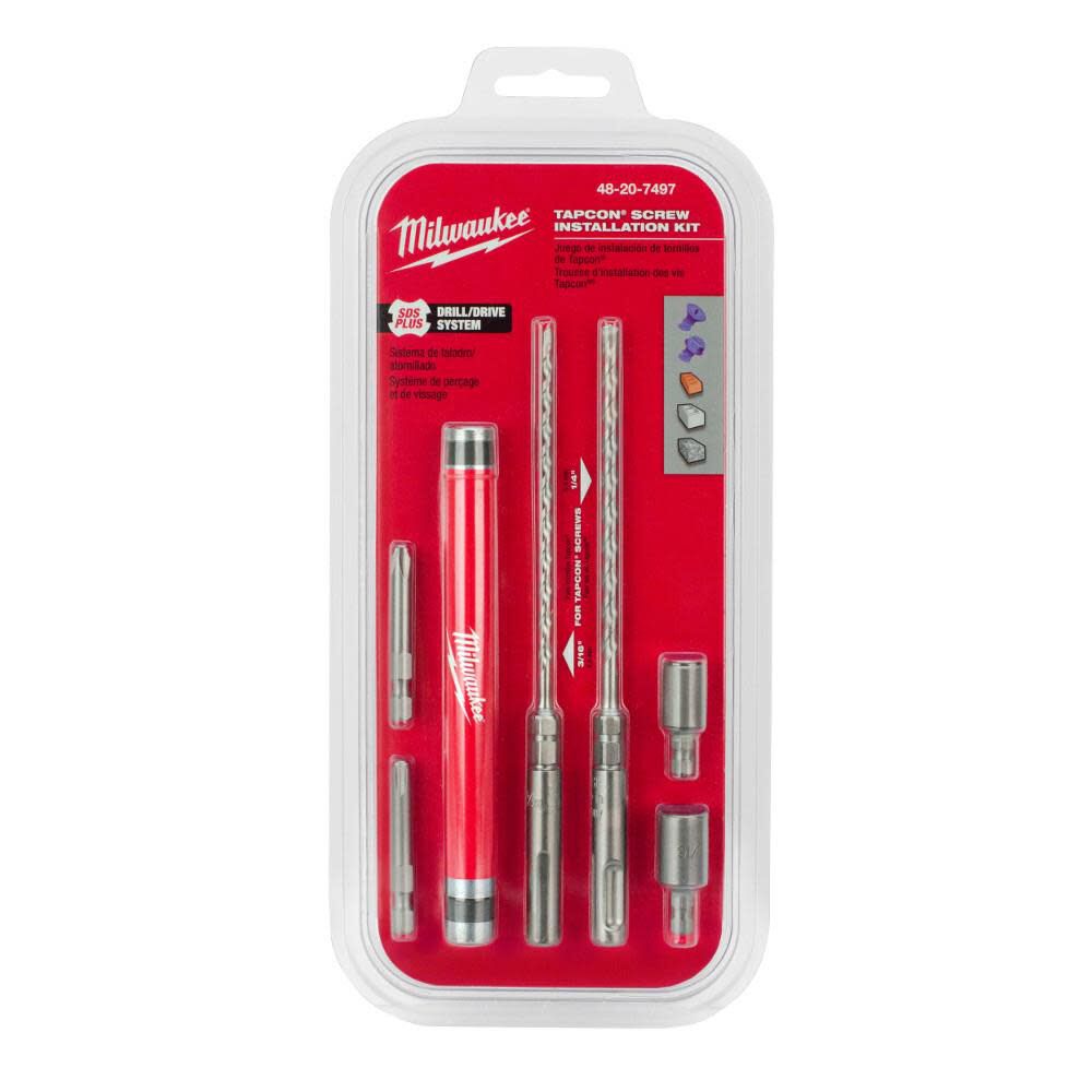 Milwaukee Concrete Screw Installation Kit, large image number 2