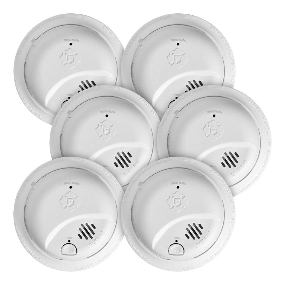 First Alert BRK SMI105-AC Hardwire Smoke Alarm with Battery Backup 6 Pack – 5063288