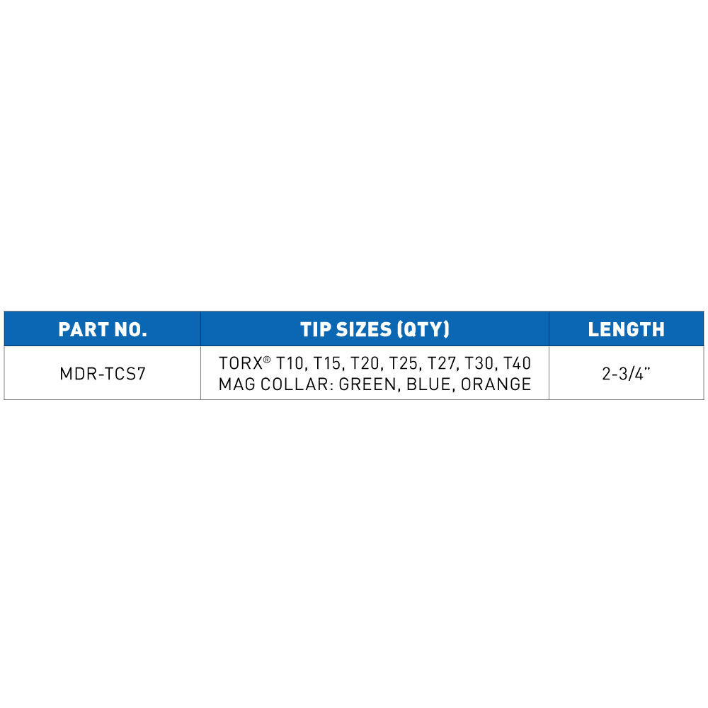 Vega Magnetic Collar Torx Carabiner 7pc, large image number 2