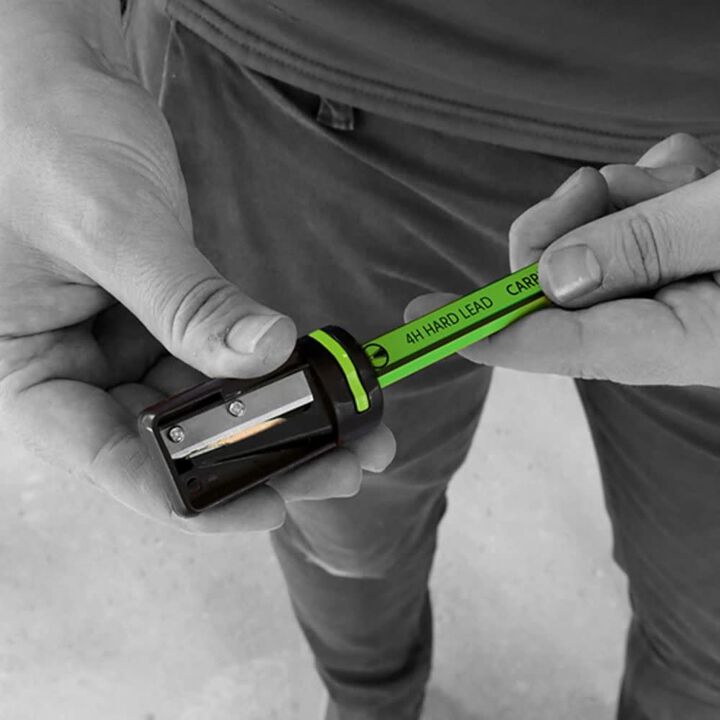 Tracer Green Hard Lead 4H Carpenters Pencils with Sharpener, 10 Pieces, large image number 2