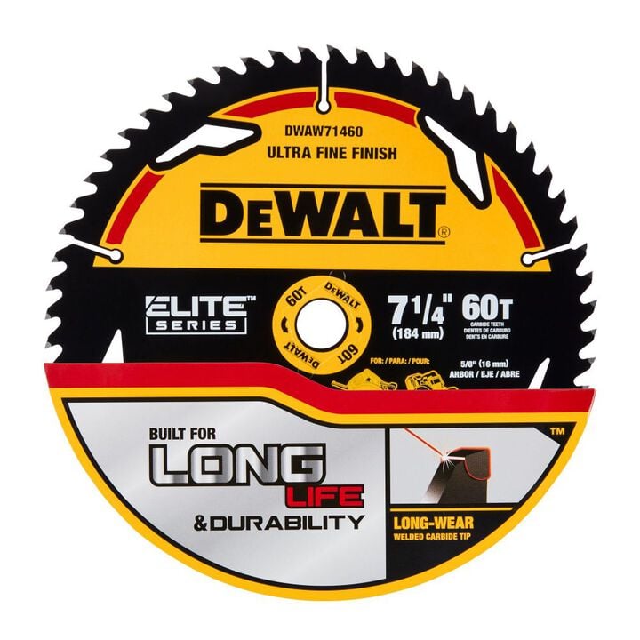 DEWALT Circular Saw Blade 7 1/4in 60T, large image number 1