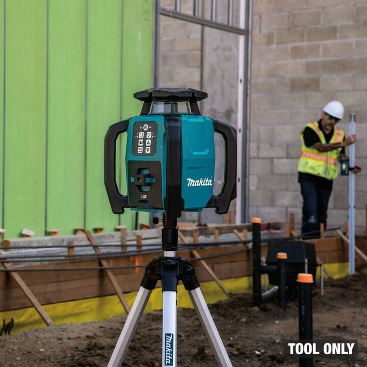 Makita 18V LXT Lithium-Ion Green Exterior Dual Slope 360 Degree Rotary Laser with Case (Bare Tool), large image number 7
