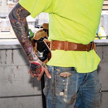 Klein Tools Quick Release Leather Belt Large, large image number 8