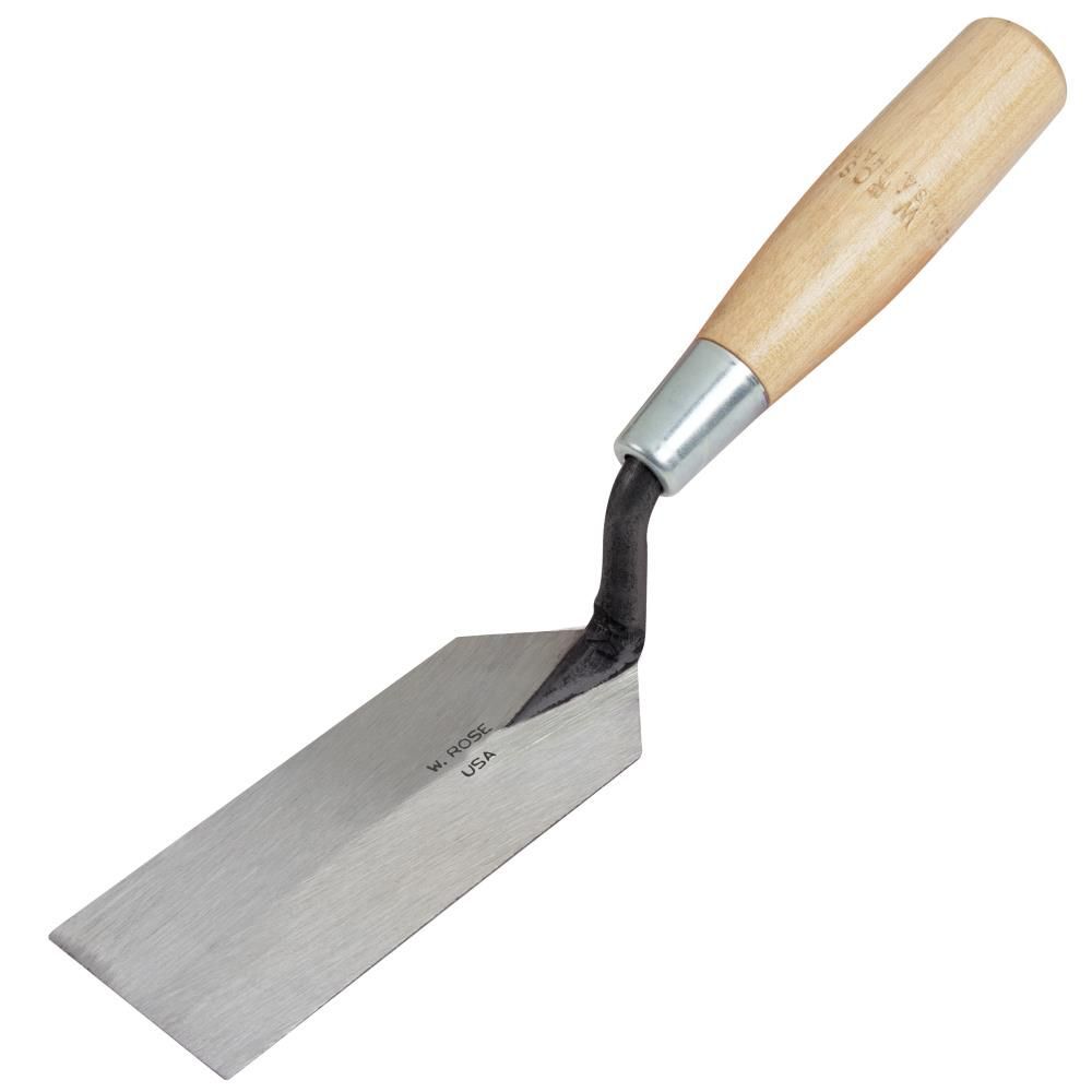 Kraft Tool Co 5 In. x 2 In. Margin Trowel with Wood Handle, large image number 1