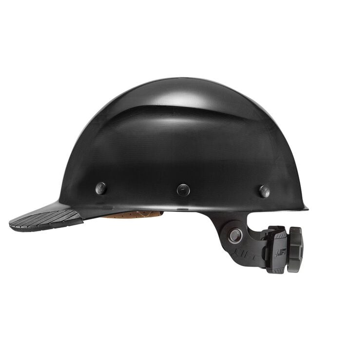Lift Safety Hard Hat DAX Matte Black Fiber Resin Cap Style