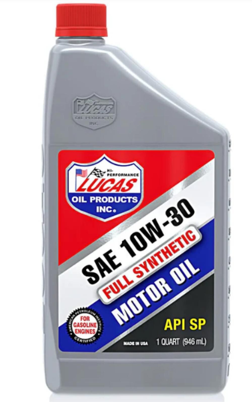 Lucas Oil Synthetic SAE 10W-30 API SN Plus Motor Oil 1 Quart, large image number 1