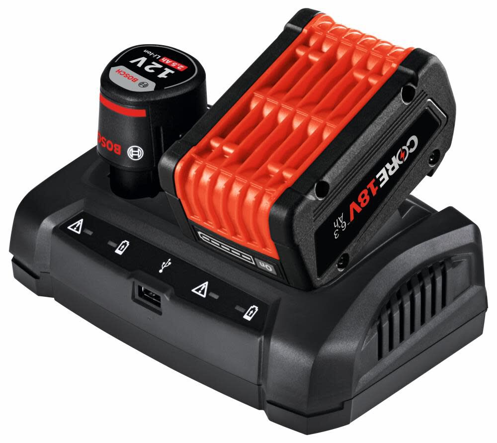 Zo veel groot Boost Bosch 18V/12V Dual-Bay Battery Charger GAX1218V-30 from Bosch - Acme Tools