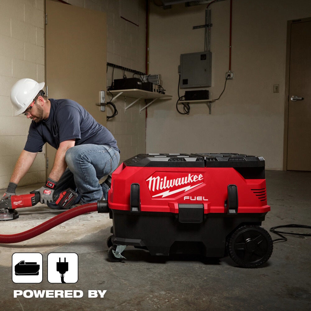 Milwaukee M18 FUEL 9 Gallon Dual Battery Dust Extractor w/ PACKOUT Compatibility and VACLINK, large image number 13