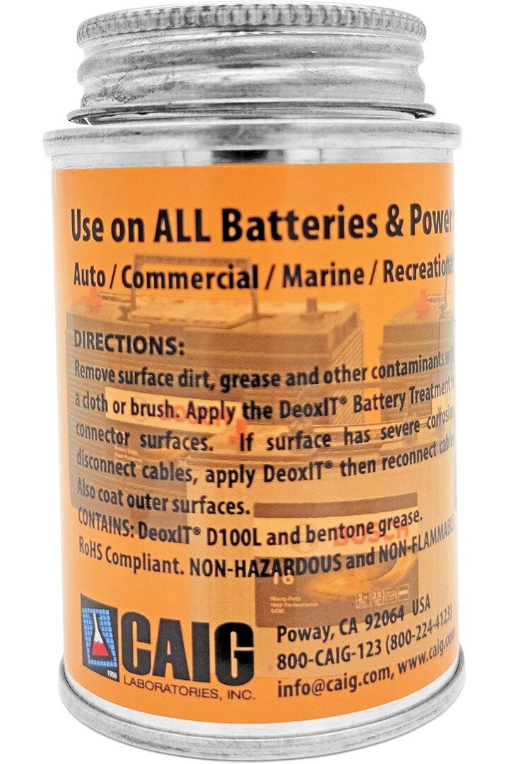 DeoxIT Battery Cleaner & Protectant 115g Brush Can, large image number 1