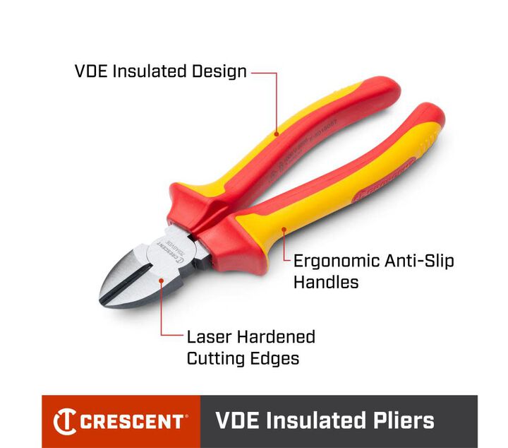 Crescent Plier 7in Diagonal VDE, large image number 3