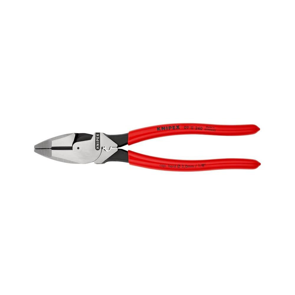 Knipex Linemans Pliers Plastic Coated Handle 240mm, large image number 3