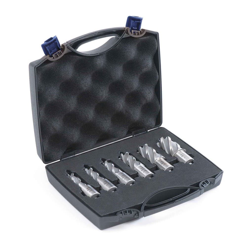 Evolution Power Tools 1in Depth Annular HSS Mag Drill Cutter Set 6pc, large image number 1