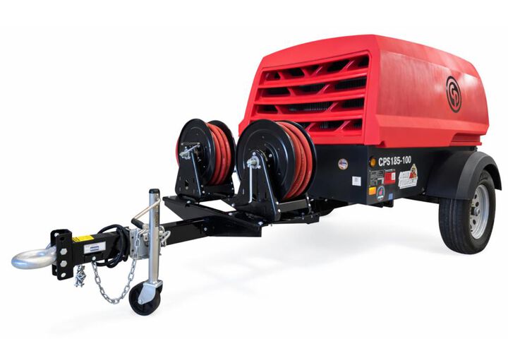 Chicago Pneumatic CPS 185-100 Towable 185 CFM Portable Diesel Powered Air Compressor 