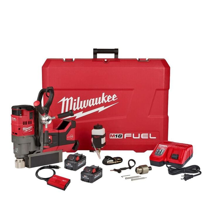 Milwaukee M18 FUEL 1-1/2inch Lineman Magnetic Drill Kit, large image number 12
