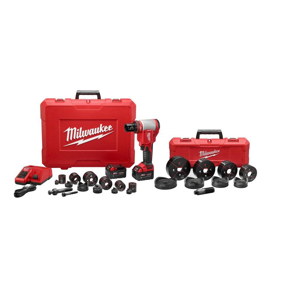 Milwaukee M18 FORCE LOGIC 10-Ton Knockout Tool 1/2 in. to 4 in 