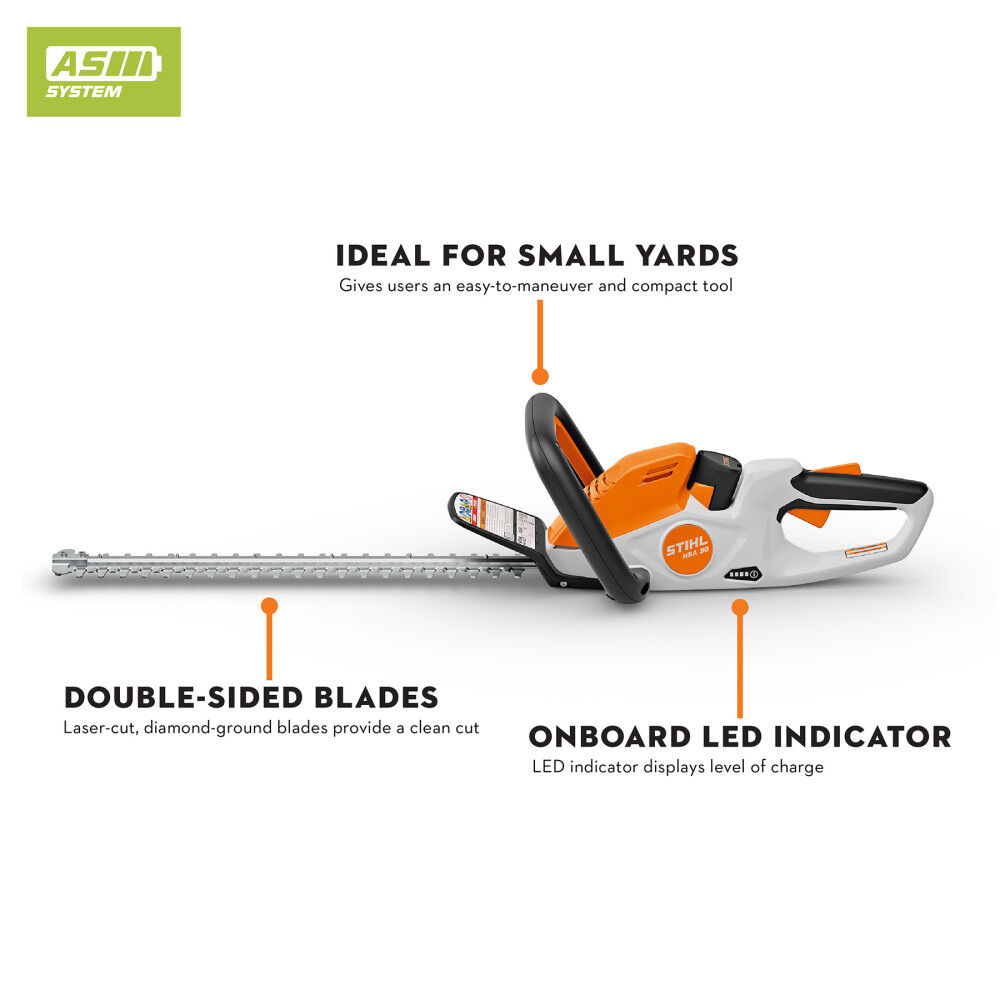 Stihl HSA 30 10.8 Volt 18 Inch Double-Side Blade Battery Hedge Trimmer Cordless Kit, large image number 2