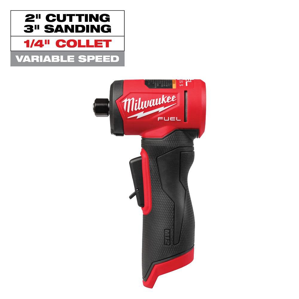 Milwaukee M12 FUEL 1/4 Inch Right Angle Die Grinder (Bare