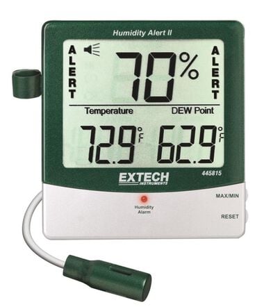 Extech Hygro-thermometer Humidity Alert with Dew Point, large image number 0