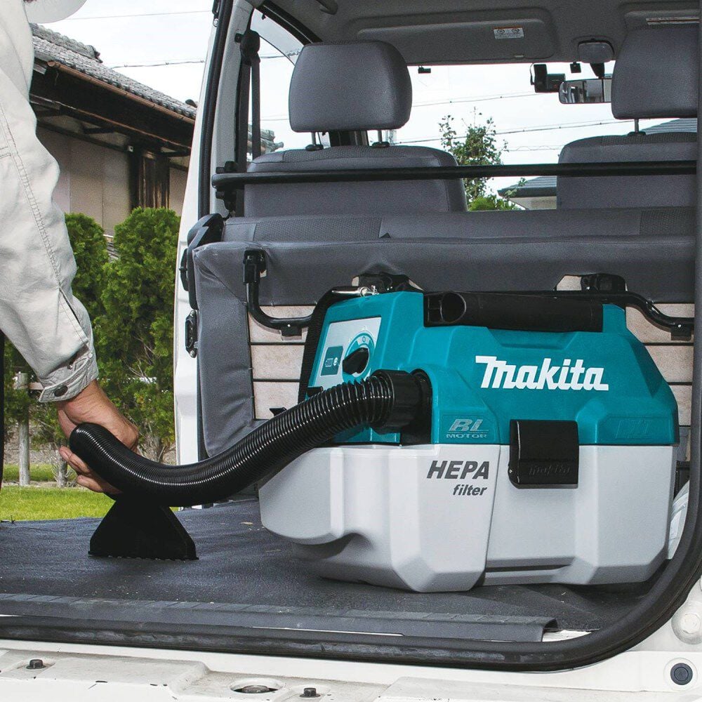 Makita 18V LXT 2 Gallon HEPA Portable Wet/Dry Dust Extractor/Vacuum Kit, large image number 6