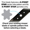 Cub Cadet 23 1/4 Inch Length Premium 2 in 1 Blade for 46 Inch Cutting Decks, small image number 3