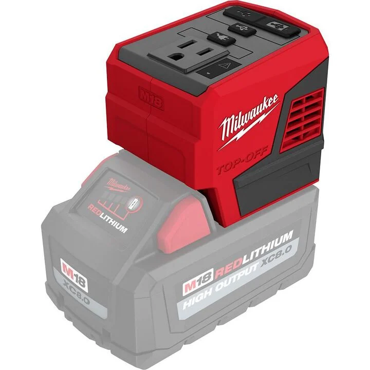 Milwaukee M18 TOP-OFF 175W Portable Power Supply Inverter, large image number 10