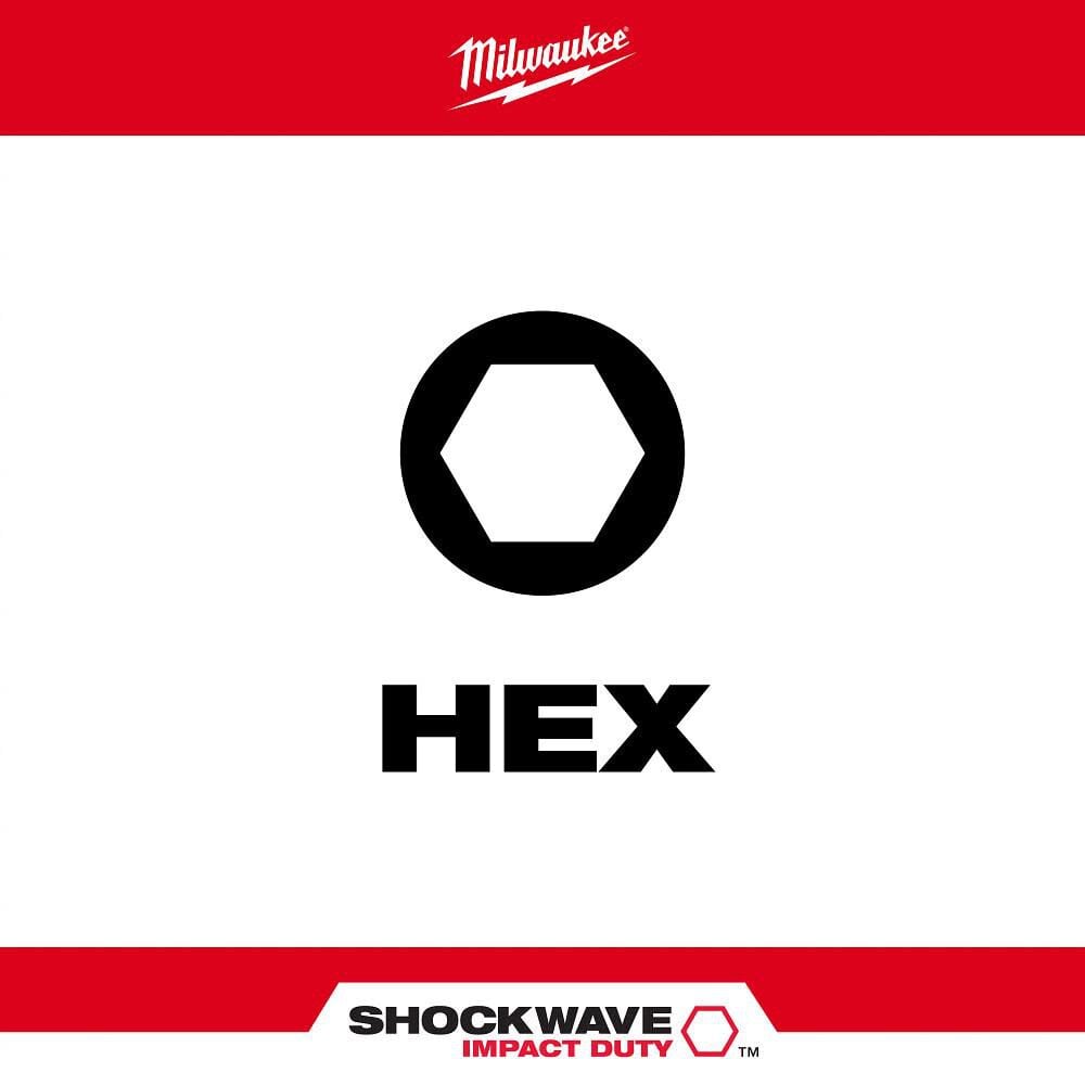 Milwaukee SHOCKWAVE 9-Piece Impact Hex Insert Bit Set, large image number 2