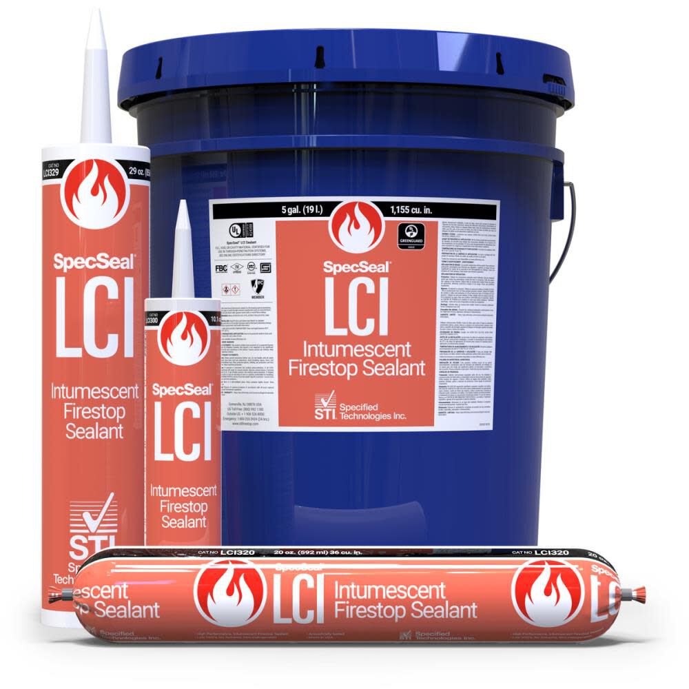 Specified Technologies Inc SpecSeal LCI Intumescent Firestop Sealant
