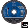 Pferd 6 Inch x 0.045 Inch x 7/8 Inch, SG STEEL, T27, Aluminum Oxide Cut-Off Wheel Bundle, 25 Pieces, small image number 1
