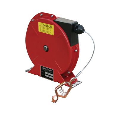 Reelcraft 50 Ft. Spring Retractable Grounding Reel Steel