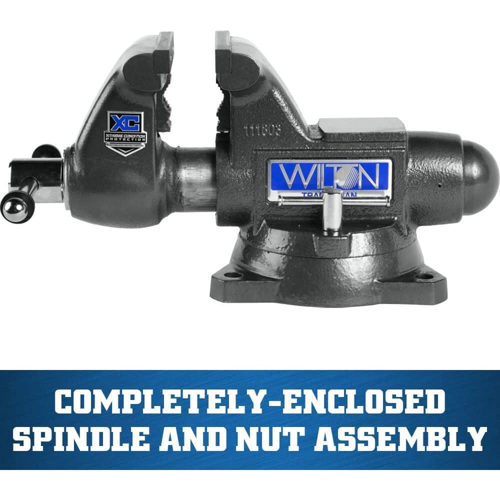 Wilton 4 1/2in 1745XC Tradesman XC Round Channel Bench Vise, large image number 5