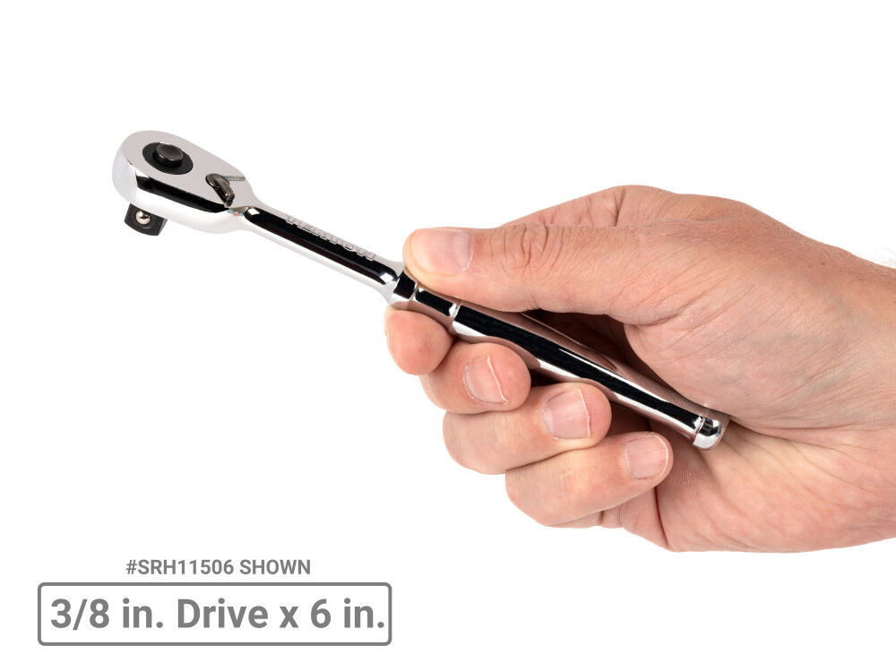 Tekton 3/8 Inch QR Small Body Ratchet Set, 3 Piece (3, 6 Inch, 6 Inch flex), large image number 2