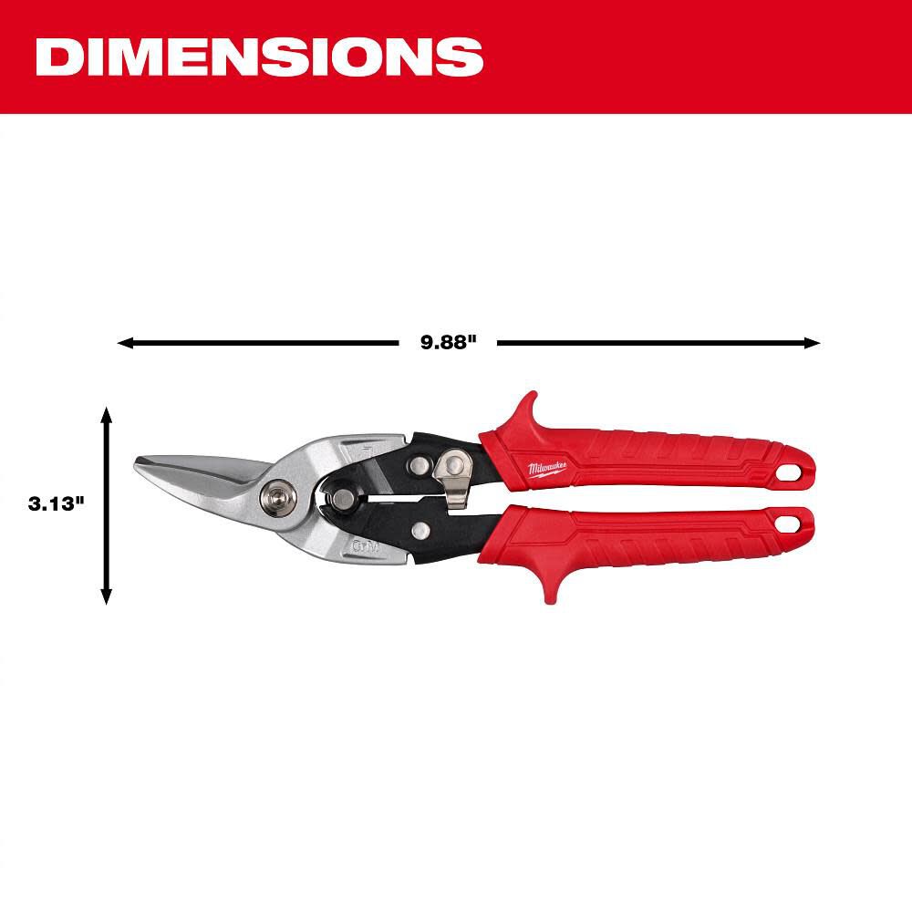 Milwaukee Left Cutting Aviation Snips, large image number 4