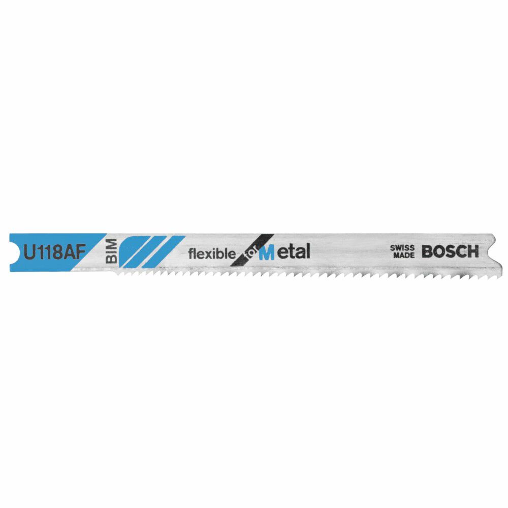 Bosch Jig Saw Blades 5pc 2 3/4in 17 24P TPI Flexible for Metal U shank, large image number 1