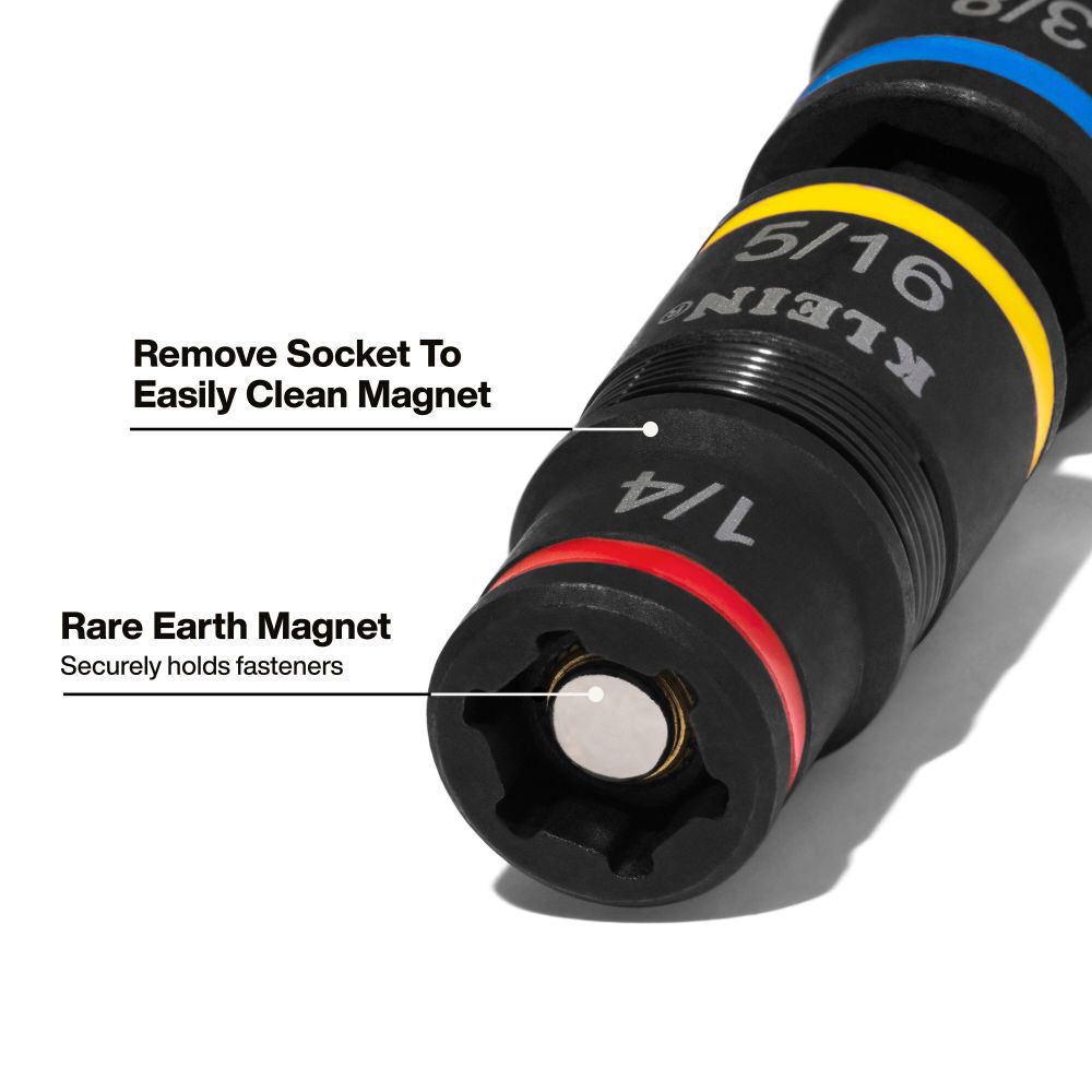 Klein Tools Impact Socket with Ratchet Handle, large image number 6