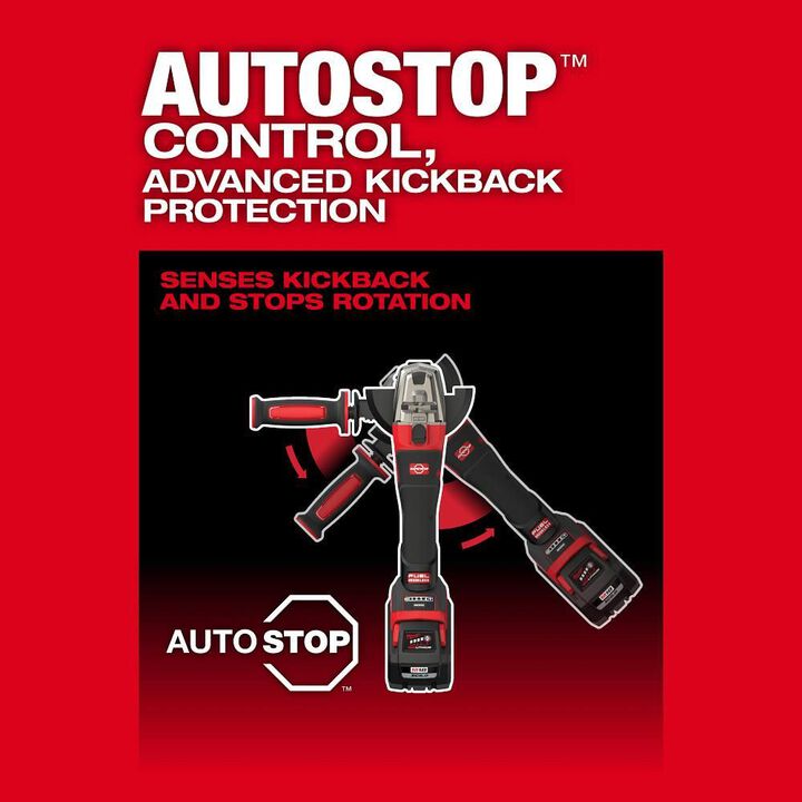 Milwaukee M18 FUEL 4-1/2 in / 5 in Dual-Trigger Braking Grinder (Bare Tool), large image number 3