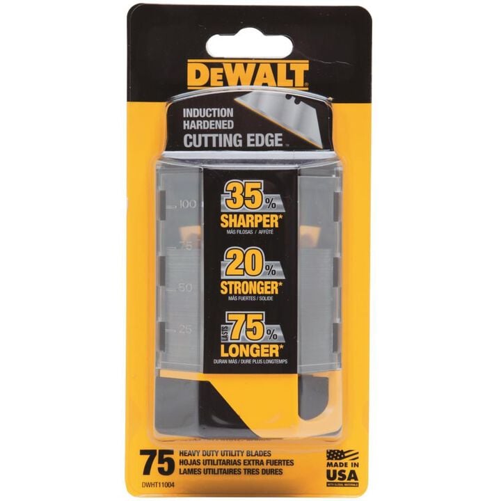 DEWALT Utility Knife Blades Heavy Duty 75pk, large image number 1