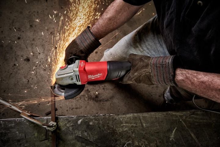 Milwaukee 11Amp 4-1/2In - 5In Braking Grinder with No-Lock Paddle Switch, large image number 7