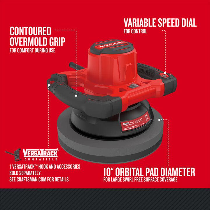 CRAFTSMAN Corded Orbital Polisher, large image number 1
