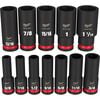 Milwaukee Impact Socket 1/2in Drive SAE 6 Point 12pc, small image number 1