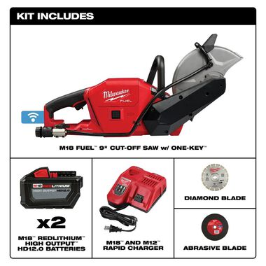 Milwaukee M18 FUEL 9 in. Cut-Off Saw with ONE-KEY Kit, large image number 1