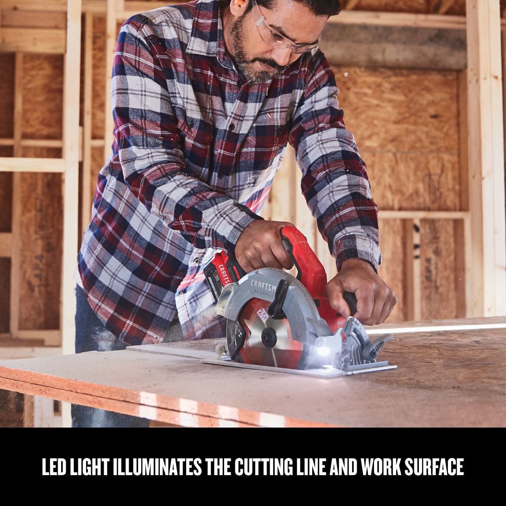 CRAFTSMAN V20 7-1/4 Inch Brushless Circular Saw (Bare Tool), large image number 5