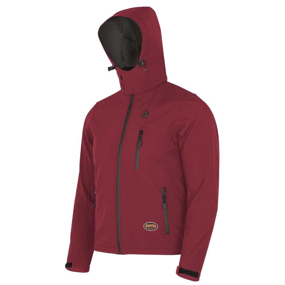 Pioneer 5433U Heated Softshell Jacket Dark Red Size Medium – V1210290U-M