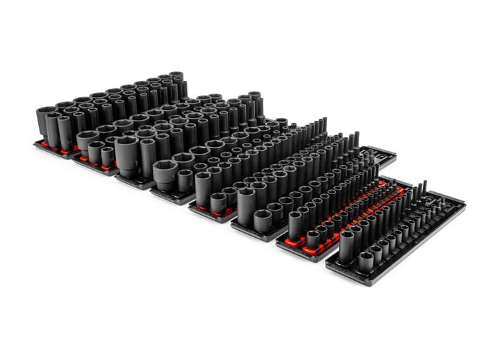 Tekton 1/4, 3/8, 1/2 Inch 6 Point Impact Socket Set, 230 Pieces, large image number 1