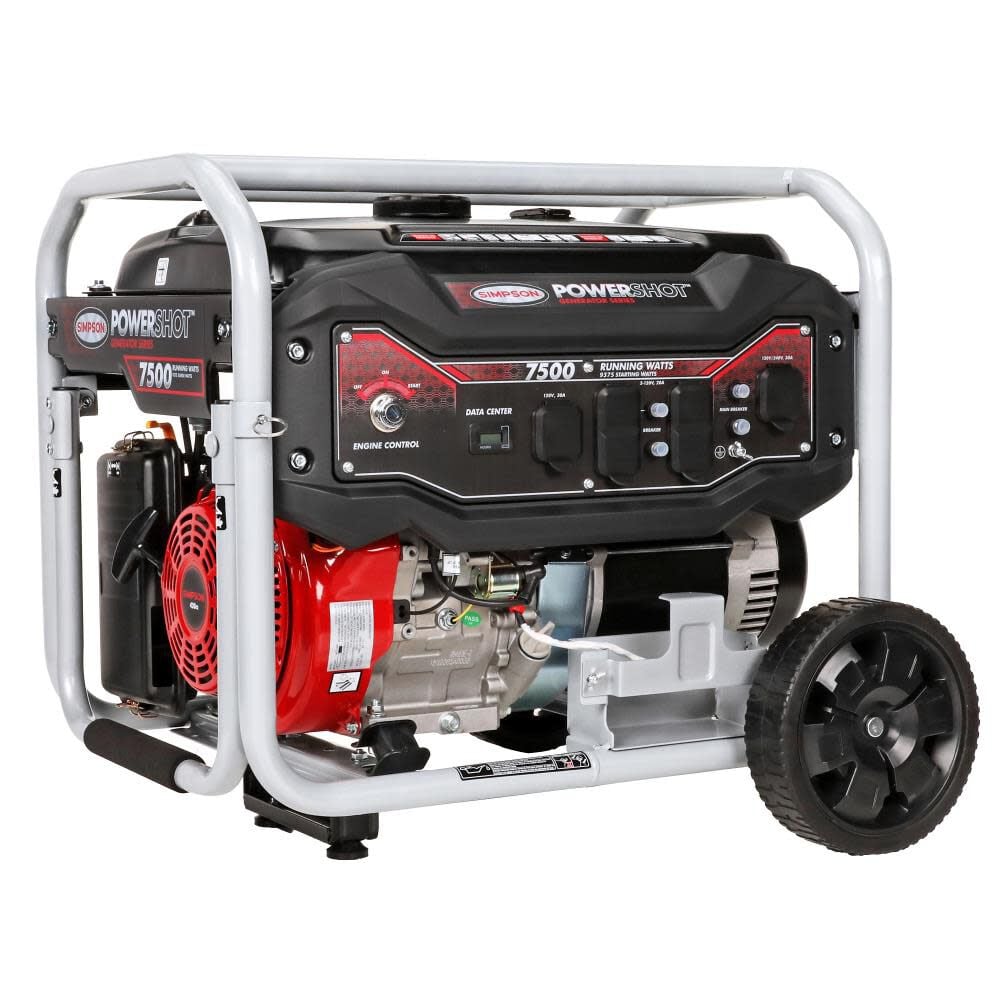 Simpson 9, 375 Watt Gas Powered 49-State Portable Generator – SPG7593E