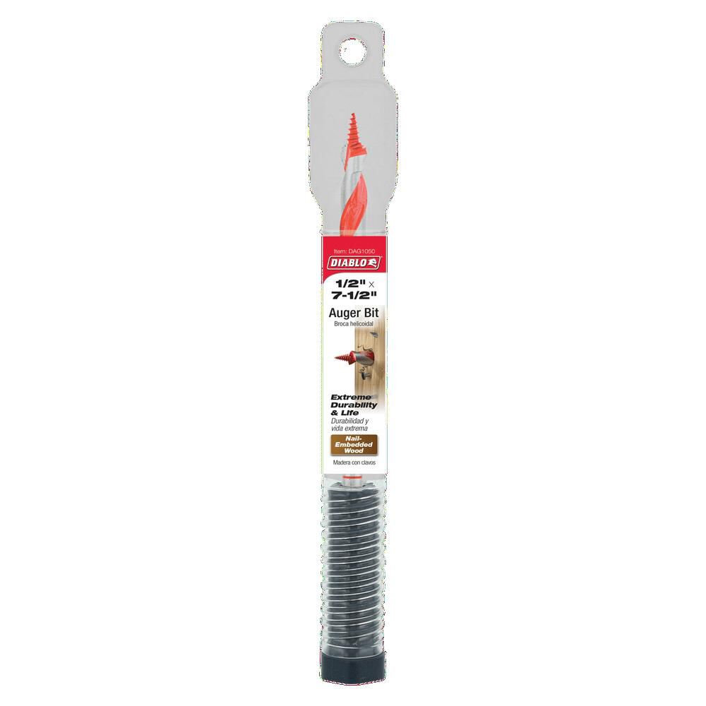 Diablo Tools 1/2in x 7-1/2in Auger Bit, large image number 3