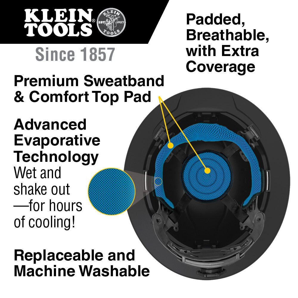 Klein Tools Hard Hat Class E with Lamp, large image number 2