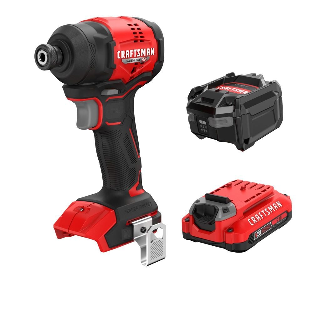 CRAFTSMAN V20 BRUSHLESS RP Compact Impact Driver Kit - CMCF811D1