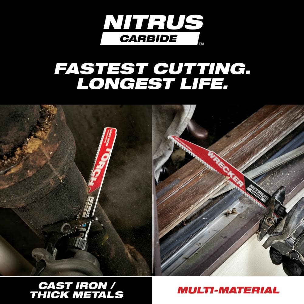 Milwaukee 12inch 7tpi The Torch For Cast Iron With Nitrus Carbide 5pk 48 00 5563 - Image 5
