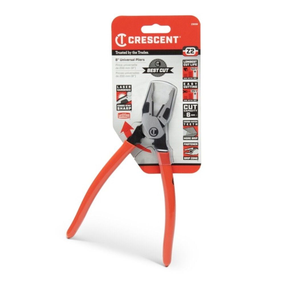 Crescent 8 Inch Z2 Universal Plier Dipped Handle, large image number 2