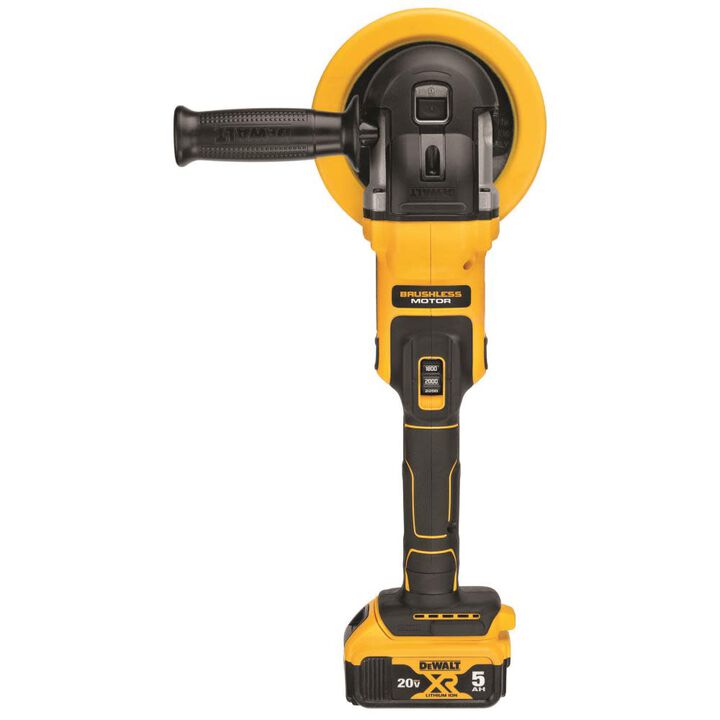 DEWALT 20V MAX XR 7 in (180mm) Cordless Variable Speed Rotary Polisher Kit, large image number 5